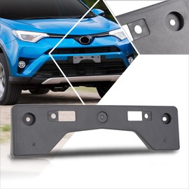 [1 Pack] Car Front License Plate Frames Mounting Bracket Tag Holder Compatible with 16-18 Toyota Rav4,Matte Black