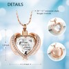 Imrsanl Cremation Jewelry Angel Wing Heart Urn Pendant Necklaces for