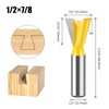 Boxonly Straight Cut Router Bit Milling Cutter Cutting Dovetail Bit