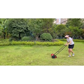 iMeshbean Manual Reel Lawn Mower 14 inch 5 Blades Adjustable Cutting &Handle Height