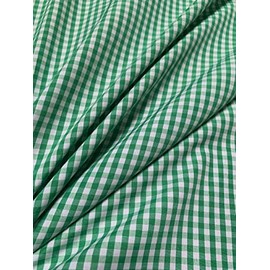 1/8 inch Kelly Gingham Fabric Per Yard 60 inch Polyester/Cotton Blend