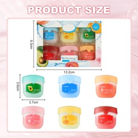 LOPHE Lip Balm Set, 6 Pack Lips Moisturizer, Lip Balm Multipack, Flavours Original, Peach, Sakura, Rose, Honey, Avocado, Day and Night Lip Care, Lip Balm Gift Set