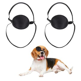 MVSSP Adjustable Dog Eye Patches for Post-Surgery Recovery, Pack of 2, Soft and Comfortable Eye Cover for Eye Injuries