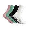 Fiohiros 4-Pack Non-Slip Pilates & Yoga Socks for Women –