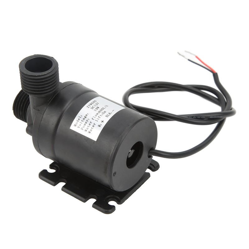 Brushless Water Pump DC12V 16.4ft Lift Height I68 Waterproof Low