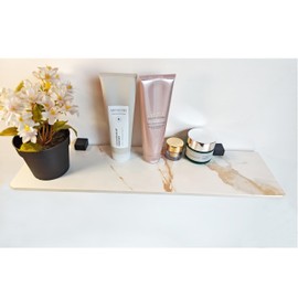 TriHDsArt Bathroom Shelves Floating Shelves for Wall Shelf Over Toilet,Wall Mounted Shelves for Bathroom (G12,400)