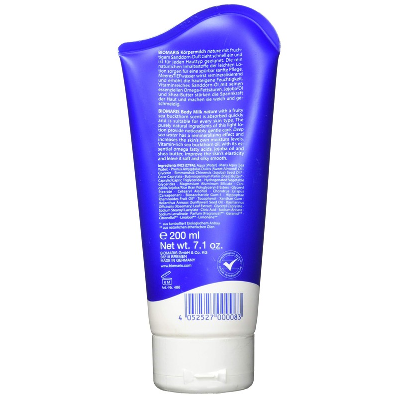BIOMARIS Body Milk Nature with Sea Buckthorn Fragrance 200 ml