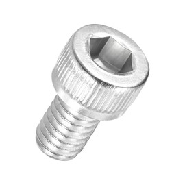 Kozelo 10pcs Socket Head Cap Screws - [M6-1 x 10mm] 304 Stainless Steel Allen Socket Drive for Electrical Motor 3D Printing Fan Engine Replacement Use, Silver