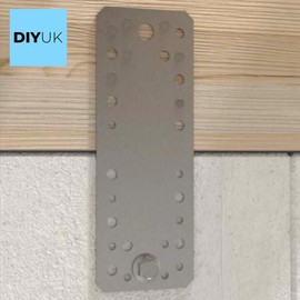 Premium Flat Bracket 2.5mm Galvanised Steel Joining Plate Brackets for Timber Fence, Sleeper & Wood Bracket Applications Pack of: 10 Size: 280mm x 55mm x 2.5mm