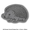 'Cute Hedgehog' Rubber Stamp - Unmounted Design for Crafting &