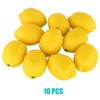 Woohome 30 PCS Fake Lemons Yellow Simulation Lemon Slices Artificial