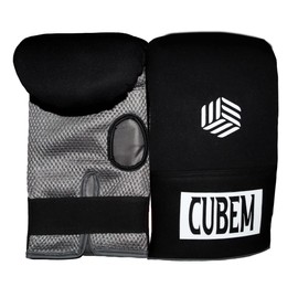 CUBEM Neoprene Black Heavy Bag Elite Boxing Gloves for Men and Women