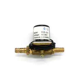 KLRTHFGX SVZ-2.5 SVZ-2.5L220V 24V 36V 220V 2-bit 2-Way Brass Solenoid Valve Argon arc Welding Machine Gas Valve 8mm Connector(DC36V,SVZ-2.5L)