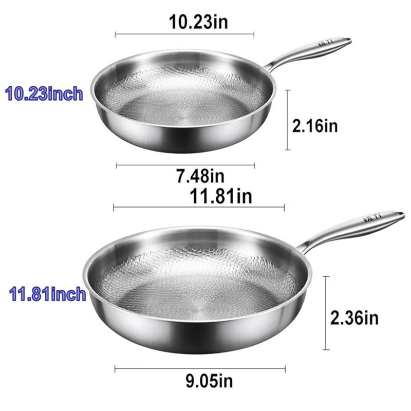 Cowenhey Titanium Pan with Hammer & Lid & Shovel, Titanium