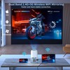 Sucetiho Mini Projector with WiFi and Bluetooth, Portable Outdoor Movie