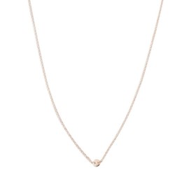 Honeycat Little Moon Charm Necklace in Gold, Rose Gold, or Silver | Minimalist, Delicate Jewelry (Rose Gold)