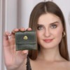 TheAntiq Estuche para Anillos de Cuero de Grano Completo, Porta