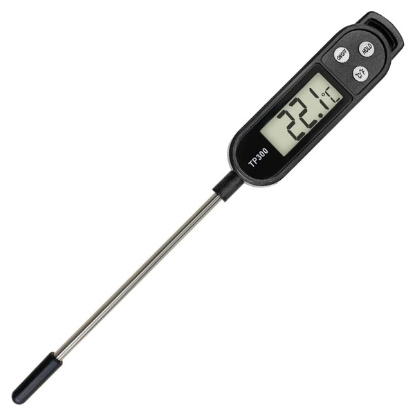 oujilet Thermometer Kitchen Universal Household Thermometer Digital Cooking Thermometer Kitchen Thermometer Meat Thermometer Readable 50°C - 300°C, °C/°F Switchable Thermometer