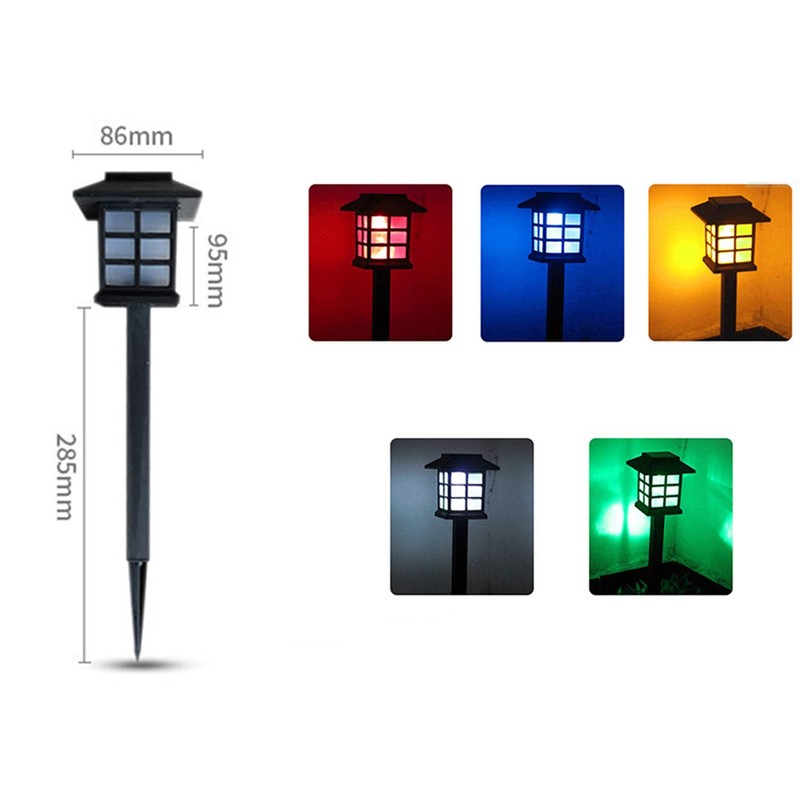 NEWOTE Outdoor Solar Pathway Lights Waterproof 2-Packs Outside LED Decorative