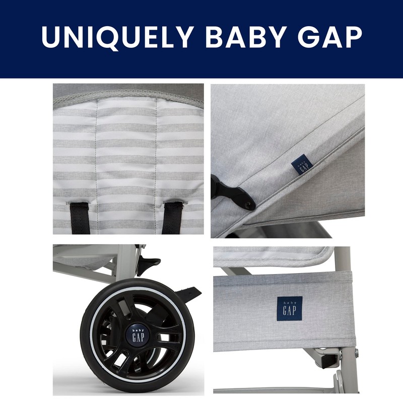 babyGap Classic Stroller - Lightweight Stroller with Recline, Compact Fold