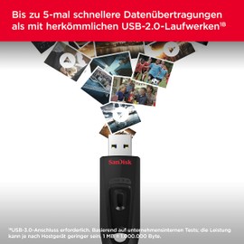 SanDisk Ultra 16 GB USB Flash Drive USB 3.0 up to 130MB/s