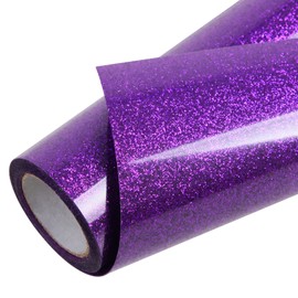 TORC Purple Glitter HTV Heat Transfer Vinyl Roll 12 inch x 5 ft Iron on Vinyl for T Shirts Crafts