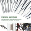 12-Piece Punch and Chisel Set, 60Cr-v Steel Made and Heat-treated.