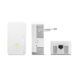 Devolo WiFi 5 Repeater 1200 to 1,200 Mbit/s; WiFi Mesh Amplifier, Access Point, WiFi Socket, WiFi Repeater 1x LAN Connection, White - French Version