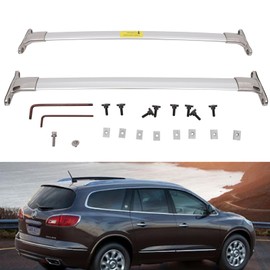 KILOAUTO Roof Rack Cross Bars 165LBS Luggage Carrier fit for Buick Enclave 2009-2016 (Fits Side Rails Models ONLY)