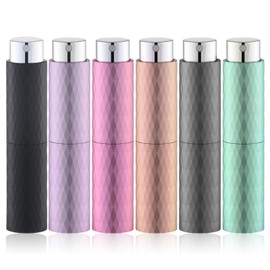 Lulupack 8ml Perfume Atomizer, Cologne Travel Spray Bottle, Refillable Portable Sprayer(6pcs, Matte)