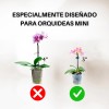 Maceta De Cerámica Esmalte Negro Para Orquídeas Pequeñas Calada Redonda