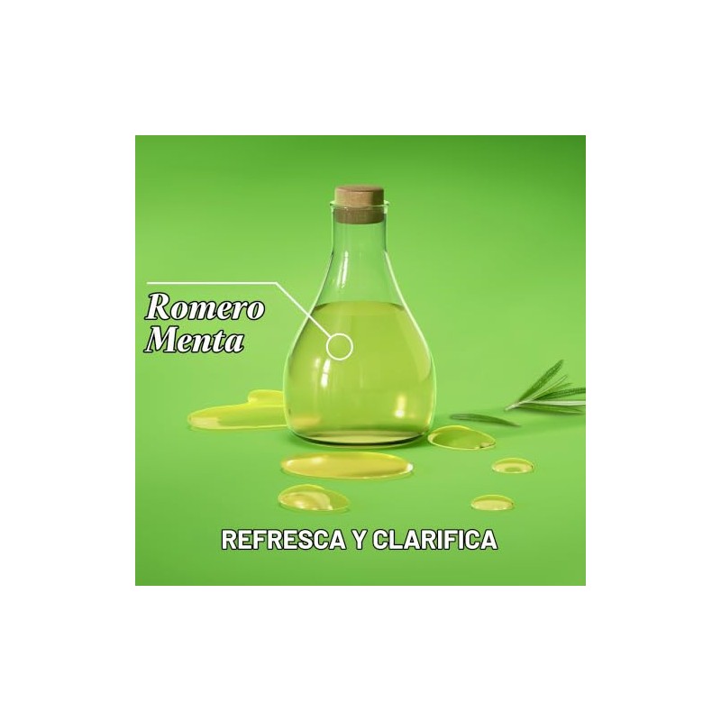 OGX® Shampoo Refreshing Scalp + Rosemary Mint, limpieza profunda, 385ml