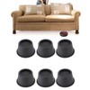 6Pcs Furniture Risers Round Plastic Furniture Lift Riser for Bed