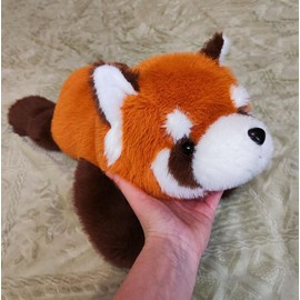 KWQBWQF Cute Red Panda Plush Toy 18.9 Inch Soft Red Panda Stuffed Animal Plushie Kawaii Birthday Gift for Children Kids Girls Boys