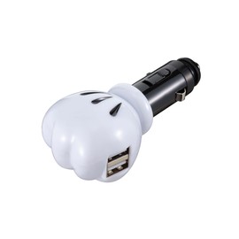 ナポレックス(Napolex) 車用シガーソケット USB端子2口 USB2 4A 12V車専用ヒューズ付10A(30mm) 通電モニター付 タブレット スマホ同時充電可 カー用品 ディズニー ミッキーマウス WD-324