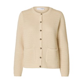 SELECTED FEMME Female Cardigan 100% Cotton, Birch