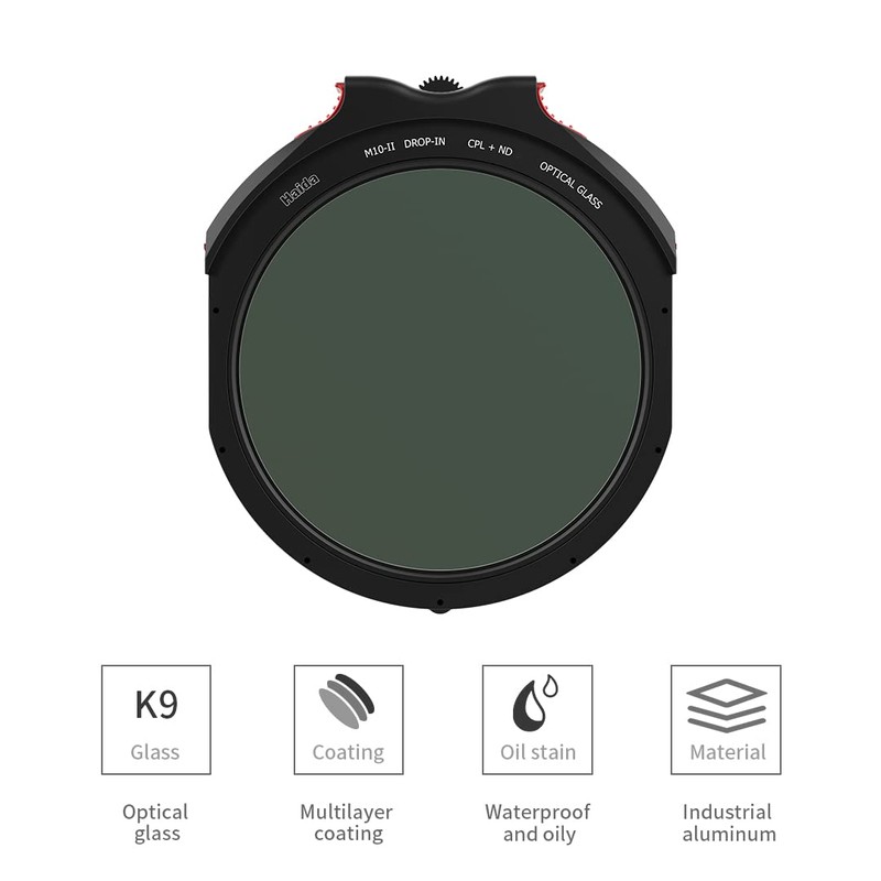 M10-II Drop-in Nano-Coating CPL + ND1.8 Filter (2 in 1)