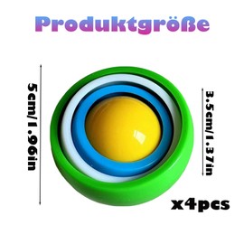 4 Piece Fidget Toys, Fidget Toy Set, Durable and Colourful Sensory Toys, Sensory Toy for Stress Relief, Autism Toy, for Children and Adults