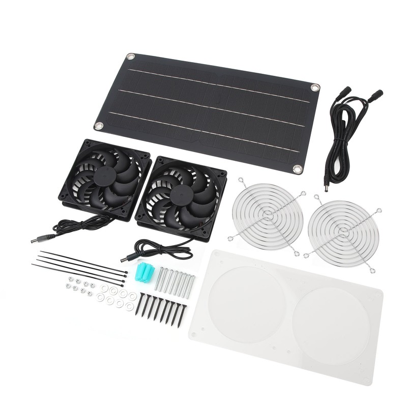 Solar Powered Fan 10W 6V Portable Monocrystalline Silicon PET Laminated