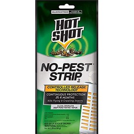 Hot Shot No-Pest Strip 2, Controlled Release Technology Kills Flying and Crawling Insects 2.29 Ounce (Value Pack of 8)
