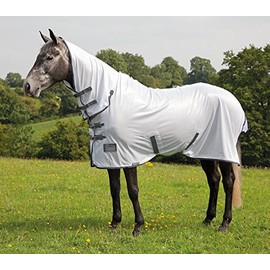 Shires Tempest Original Fly Combo Full Neck Rug in White 5'6" / 66", White