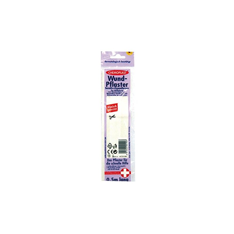 Wundpflaster 6 cm x 0,5 m sensitiv hypoallergen, 1 St