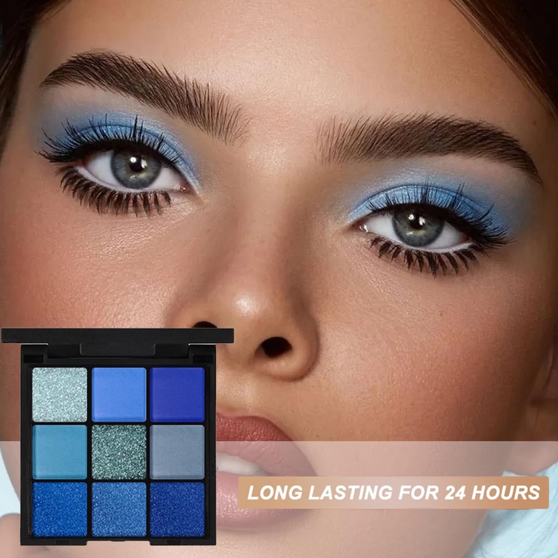 Blue Eyeshadow Palette Royal Blue Eye Shadows Palette For Women,