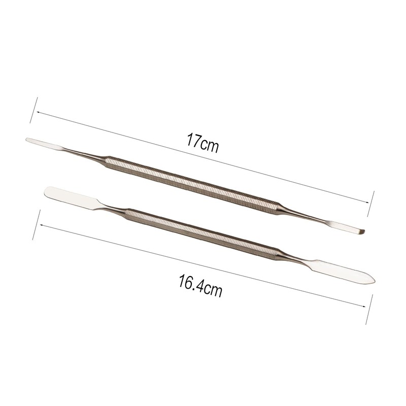 Makeup Spatula-Osinee 2PCS Professional Stainless Steel Cosmetic Makeup Spatulas &
