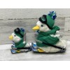 Macy's Aflac Plush Snow Skiing Ducks 10” & 6" Plush