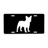 CafePress French Bulldog Silhouette Aluminum License Plate, Front License Plate,