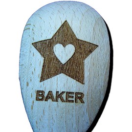 FastCraft BAKER SPOON BEECH WOOD BAKE OFF STAR PRIZE BAKING GIFT PRESENT