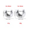 LIKERAINY Stainless Steel Round Tube Bracket for Cupboard Rail 25