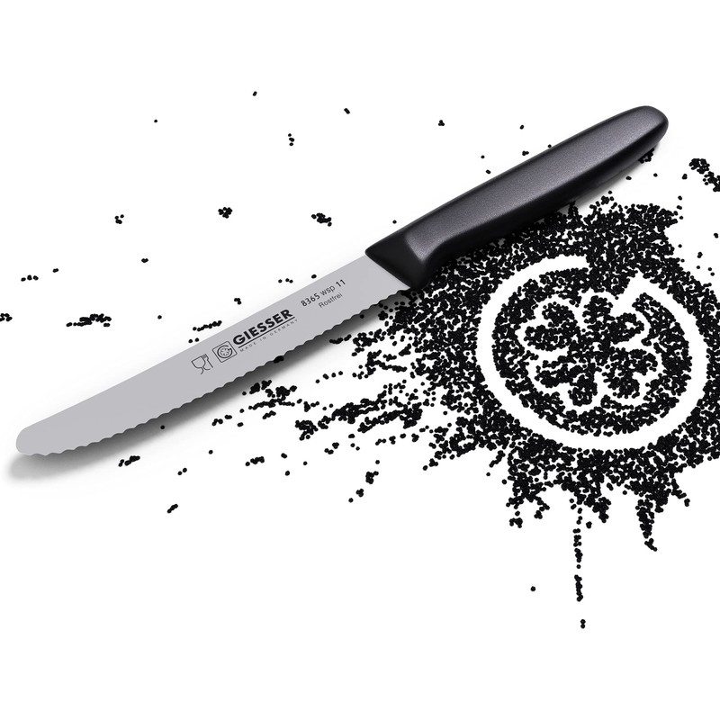 Giesser seit 1776 - Made in Germany - Tomatenmesser schwarz,