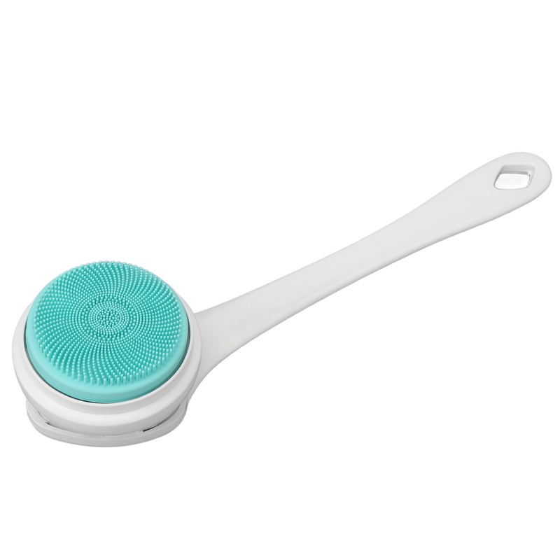 Electric Body Brush Set Rechargeable Long Handle Scrubber Shower Brush